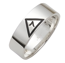 Scottish Rite 14 Degree Yod Ring- Sterling Silver